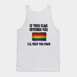 if this flag offends you-gay Tank Top